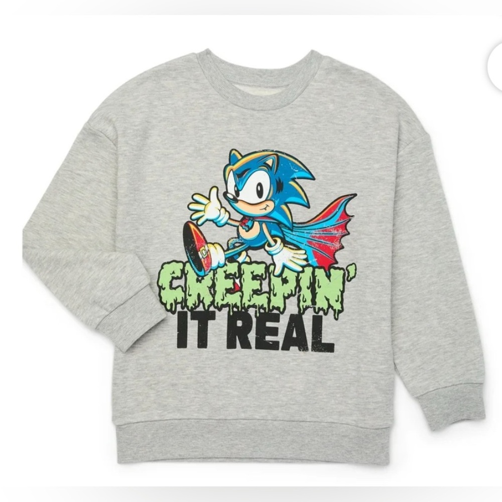 Sonic the Hedgehog Boys Halloween Graphic Print Sweatshir